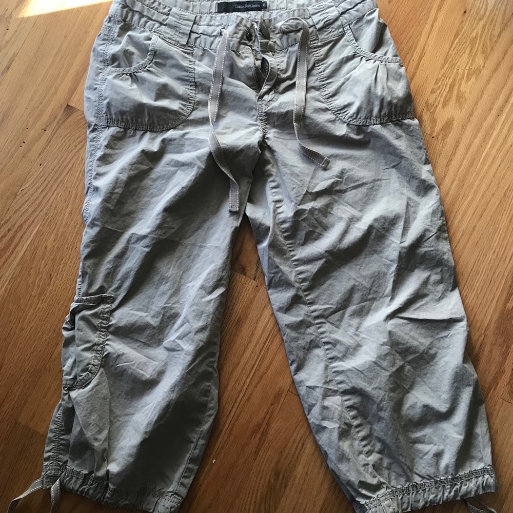 Calvin Klein khaki Capri pants